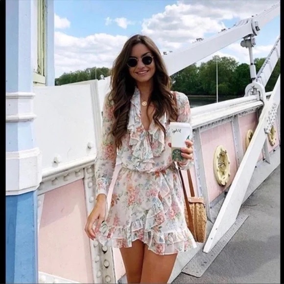 Zara Floral Ruffled Mini Skirt - Picture 3 of 14